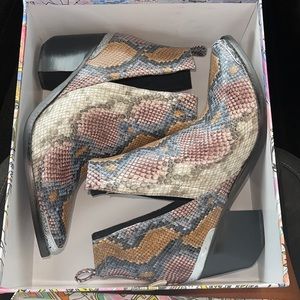 Jeffrey Campbell Cromwell Snake Skin Boots